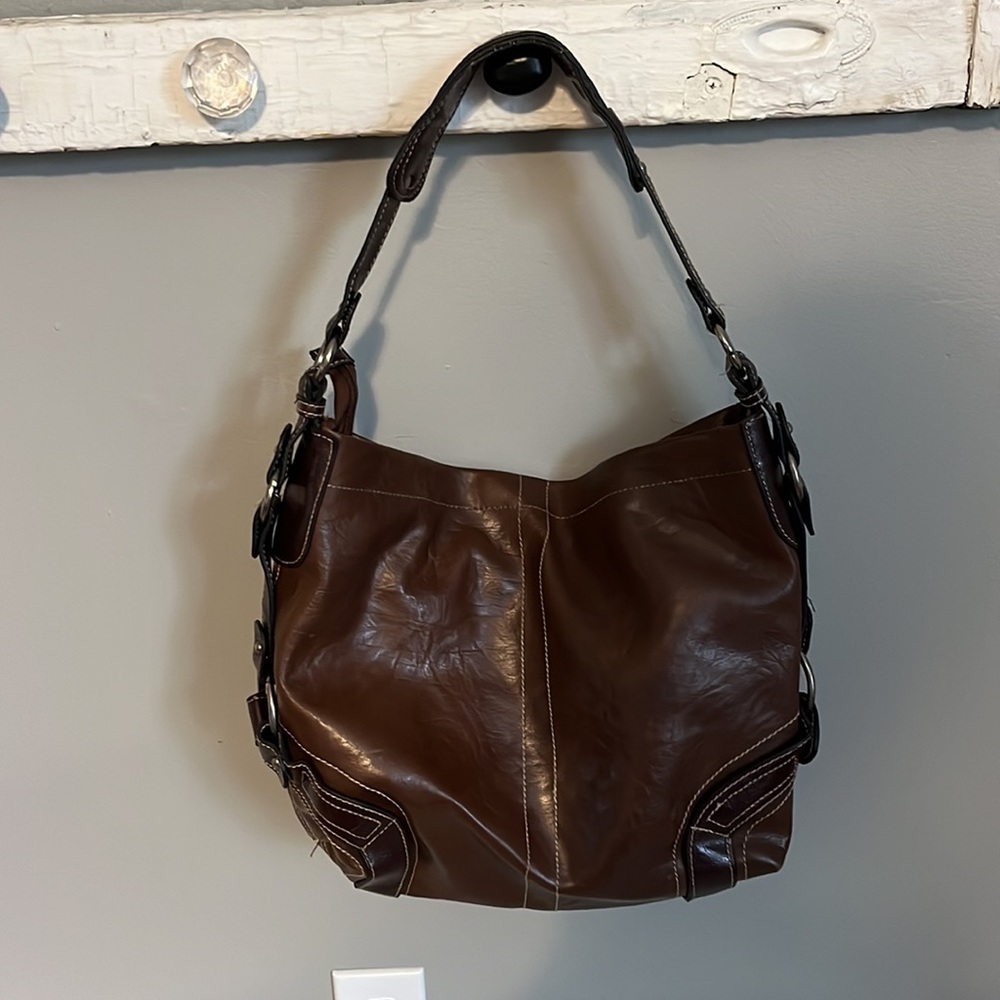 Brown shoulder bag